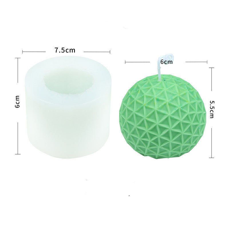 19 unique shapes Silicone Geometric Candle Ball Rubik's Cube Mold Candles molds