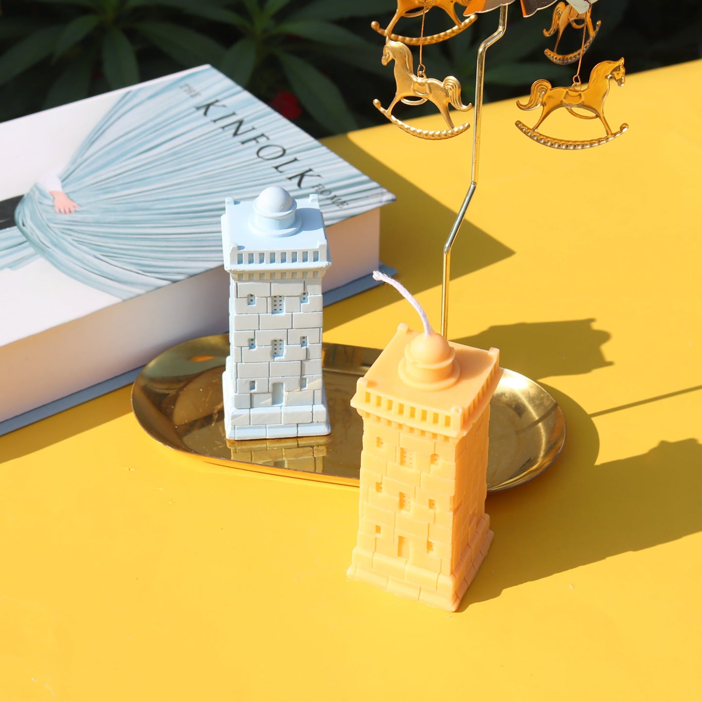 Castle House Lighthouse Design Silicone Candle Mold