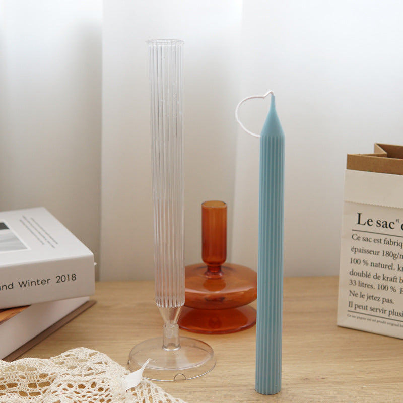 New Church Candle Mold 3D Bracket Long Pole for Striped Cylindrical Candle