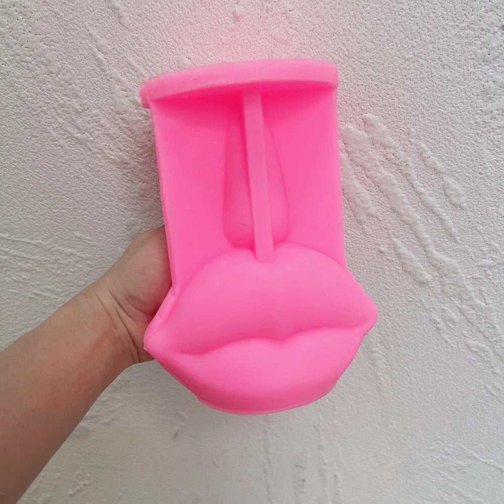Facial Features Lip Nose Candle Mold