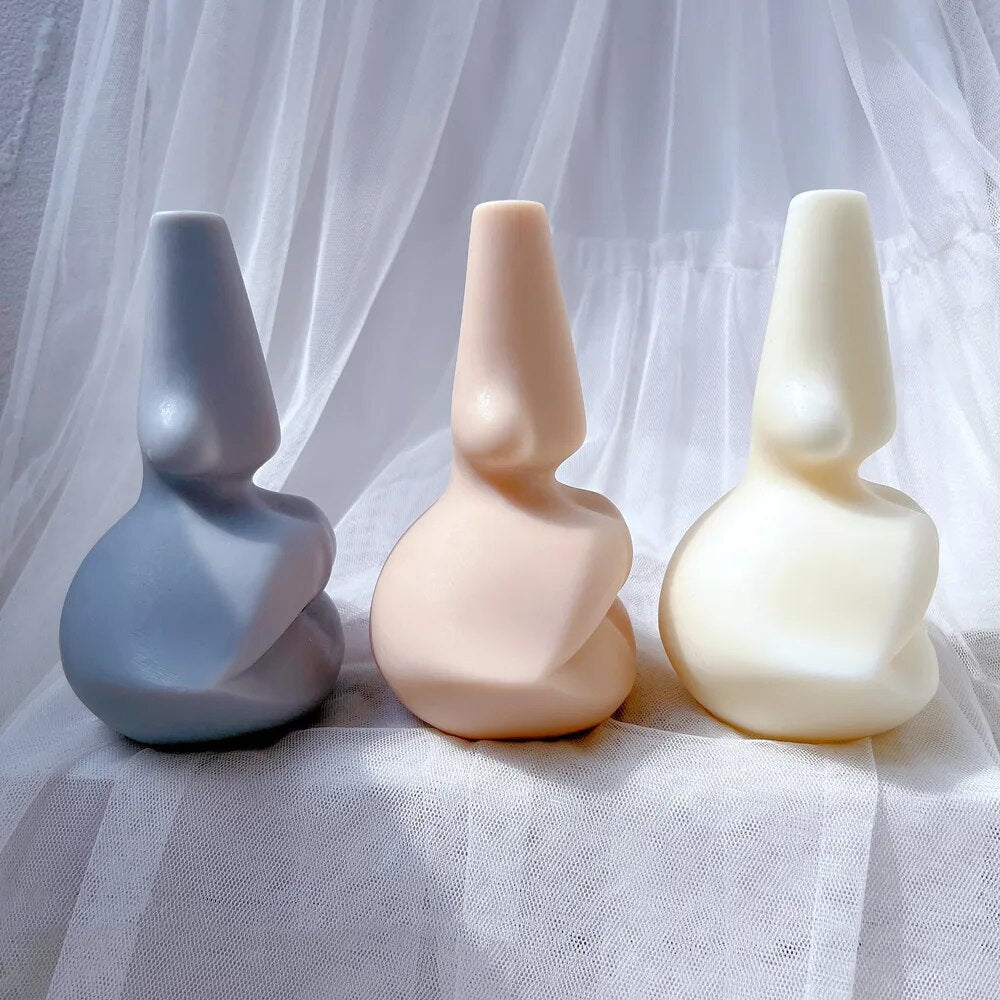 Facial Features Lip Nose Candle Mold