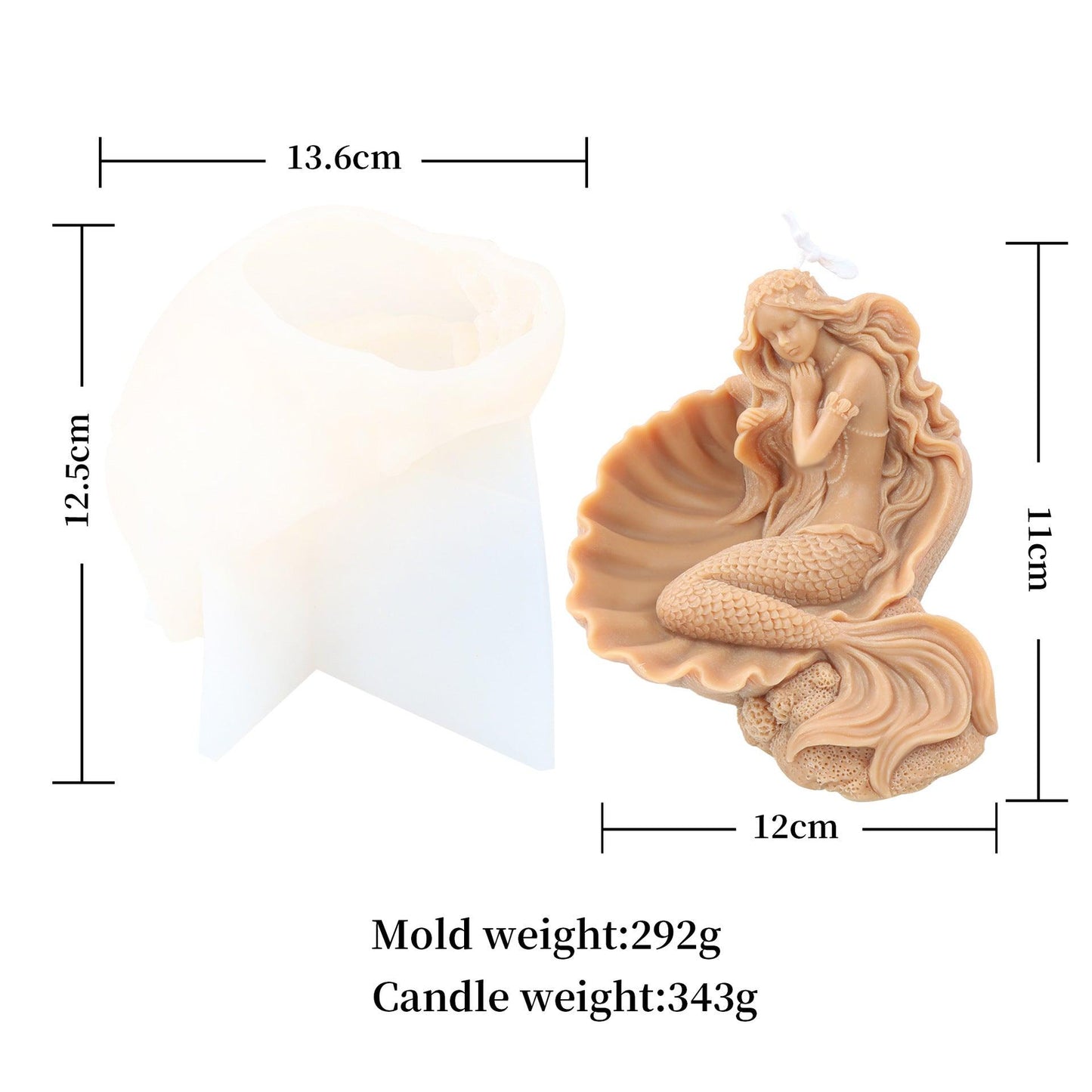 Astronaut Mermaid and Goddess DIY Candle Mold Candles molds