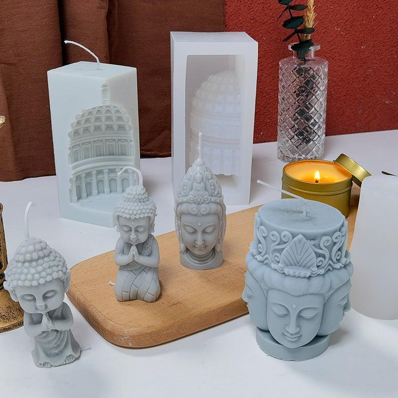 Buddha Scented Candle Silicone Mold Candles molds