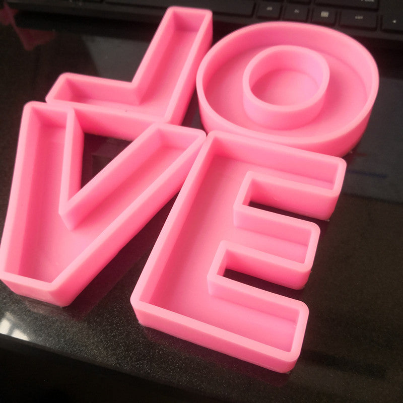 Craft Personalized Resin Art with 26 English Letters Silicone Molds Candles molds
