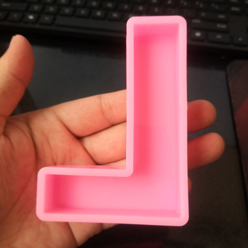 Craft Personalized Resin Art with 26 English Letters Silicone Molds Candles molds