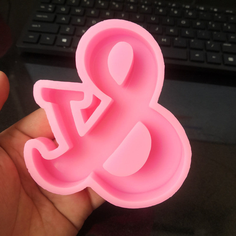 Craft Personalized Resin Art with 26 English Letters Silicone Molds Candles molds