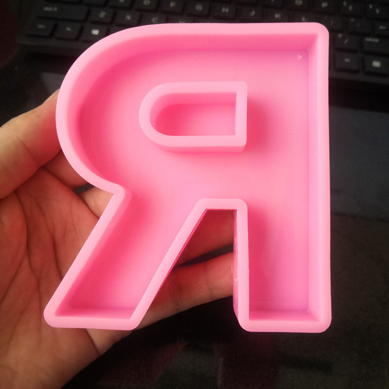 Craft Personalized Resin Art with 26 English Letters Silicone Molds Candles molds