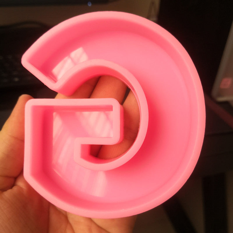 Craft Personalized Resin Art with 26 English Letters Silicone Molds Candles molds