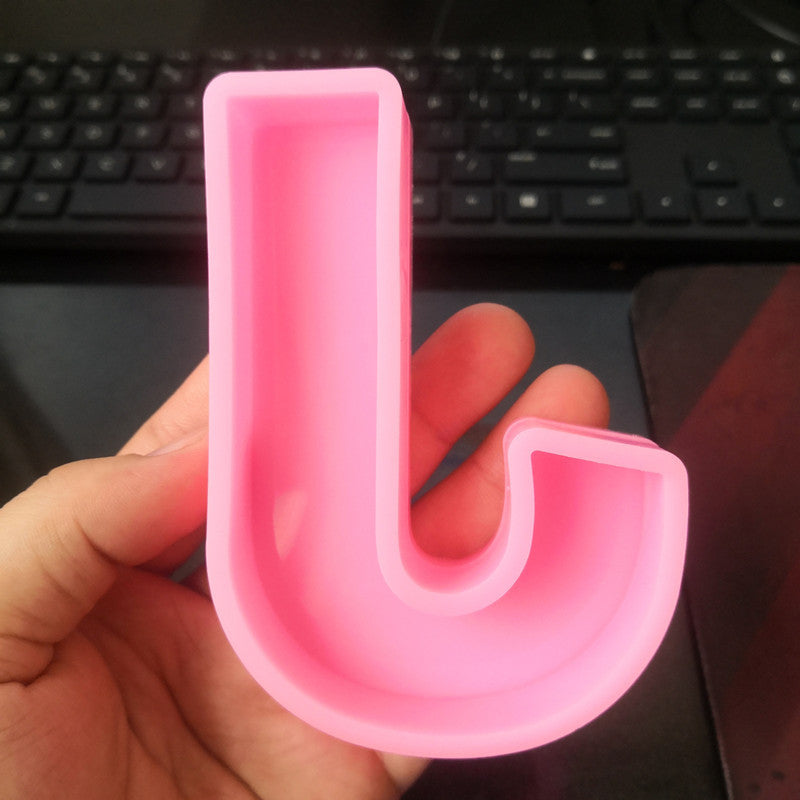 Craft Personalized Resin Art with 26 English Letters Silicone Molds Candles molds