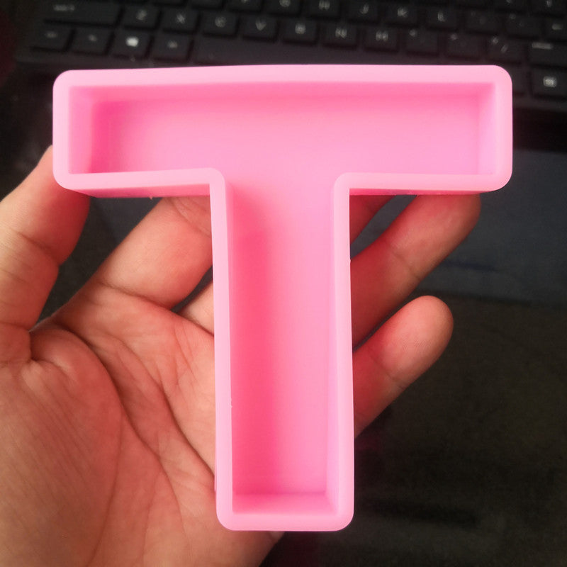 Craft Personalized Resin Art with 26 English Letters Silicone Molds Candles molds
