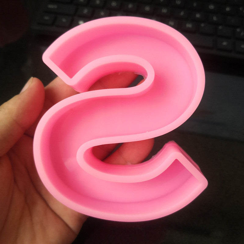 Craft Personalized Resin Art with 26 English Letters Silicone Molds Candles molds