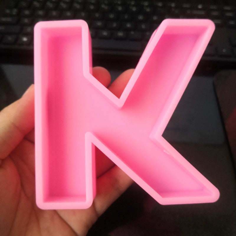 Craft Personalized Resin Art with 26 English Letters Silicone Molds Candles molds