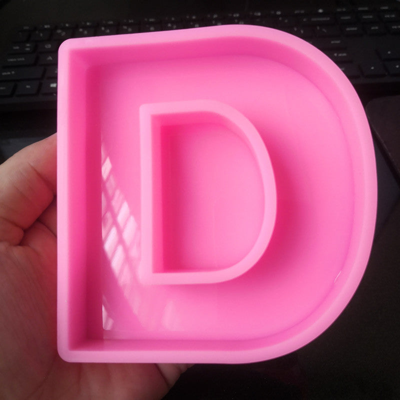 Craft Personalized Resin Art with 26 English Letters Silicone Molds Candles molds