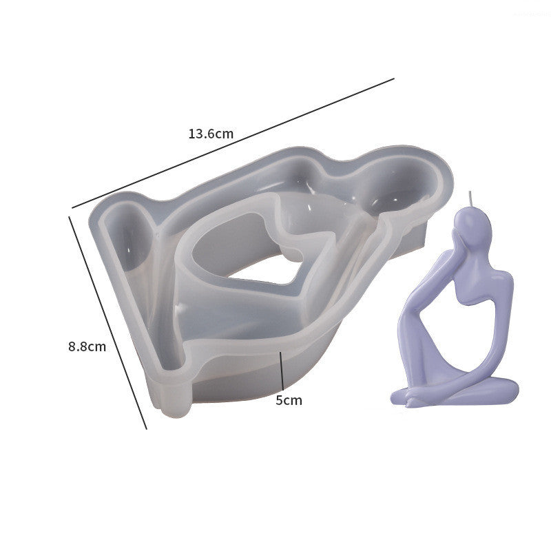 Craft Unique Portrait Candles with the Thinker Silicone Candle Mold Candles molds