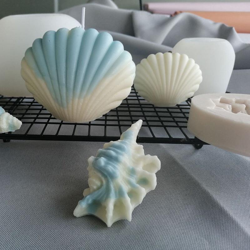 DIY Ocean Series Shell Candle Silicone Mold Candles molds