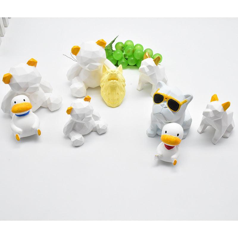 Geometric dog silicone Candle mold Candles molds