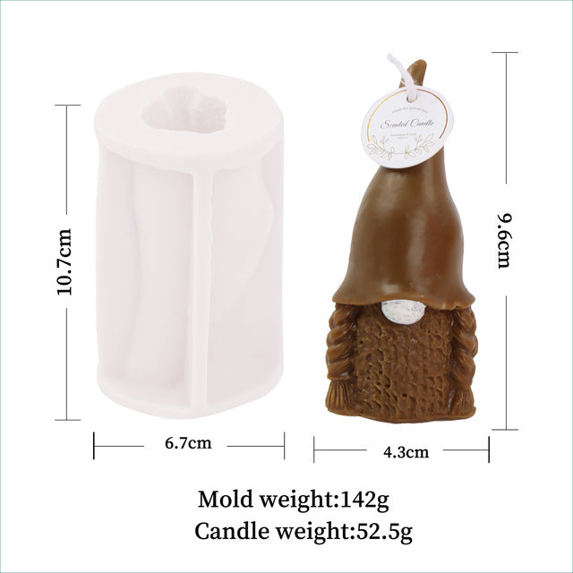 Gnome Silicone Candle Mold Candles molds