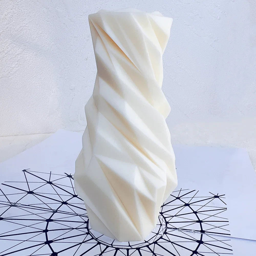 Faceted Diamond Shape Silicone Candle Mold