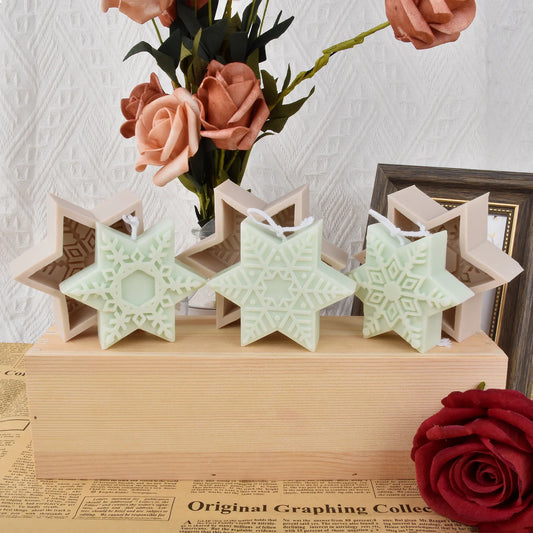 Snowflake Silicone Candle Mold