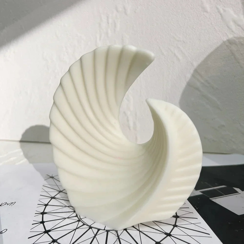 Aesthetic Ribbed Geometric Silicone Candle Mold