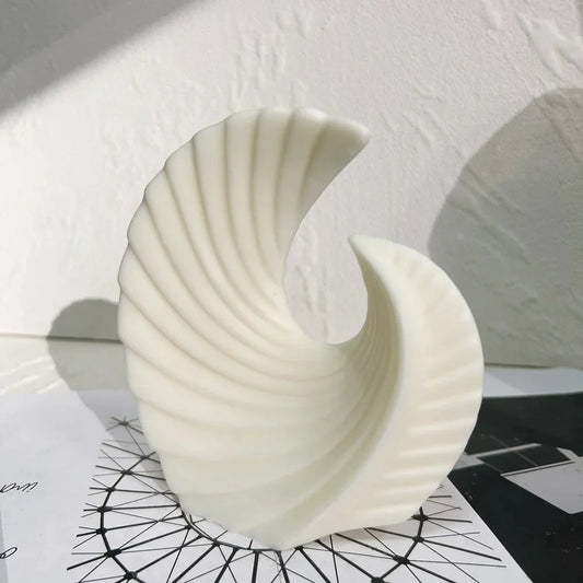 Aesthetic Ribbed Geometric Silicone Candle Mold