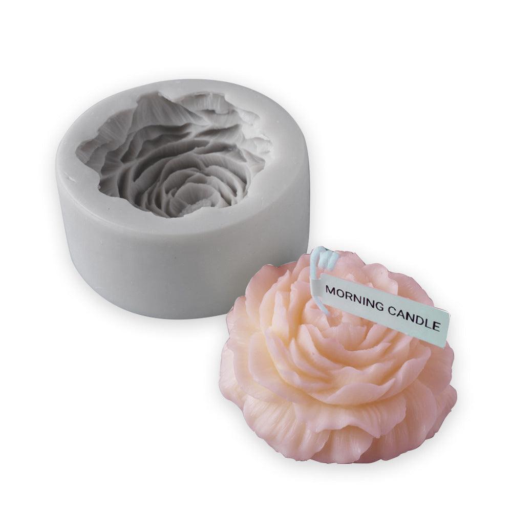 Large Peony Lotus Handmade Candle Silicone Mold Candles molds