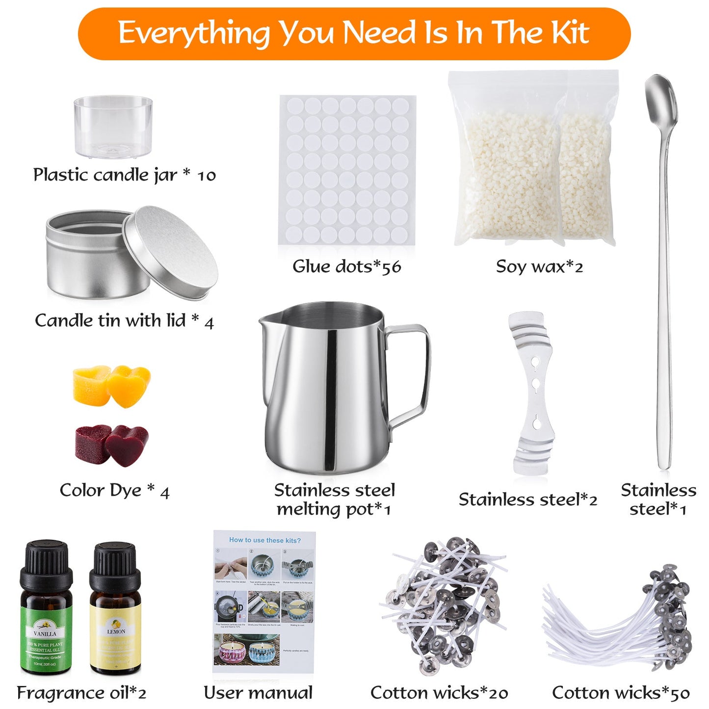 Light Your Creativity: Beginner's Candle Making Kit Candles molds
