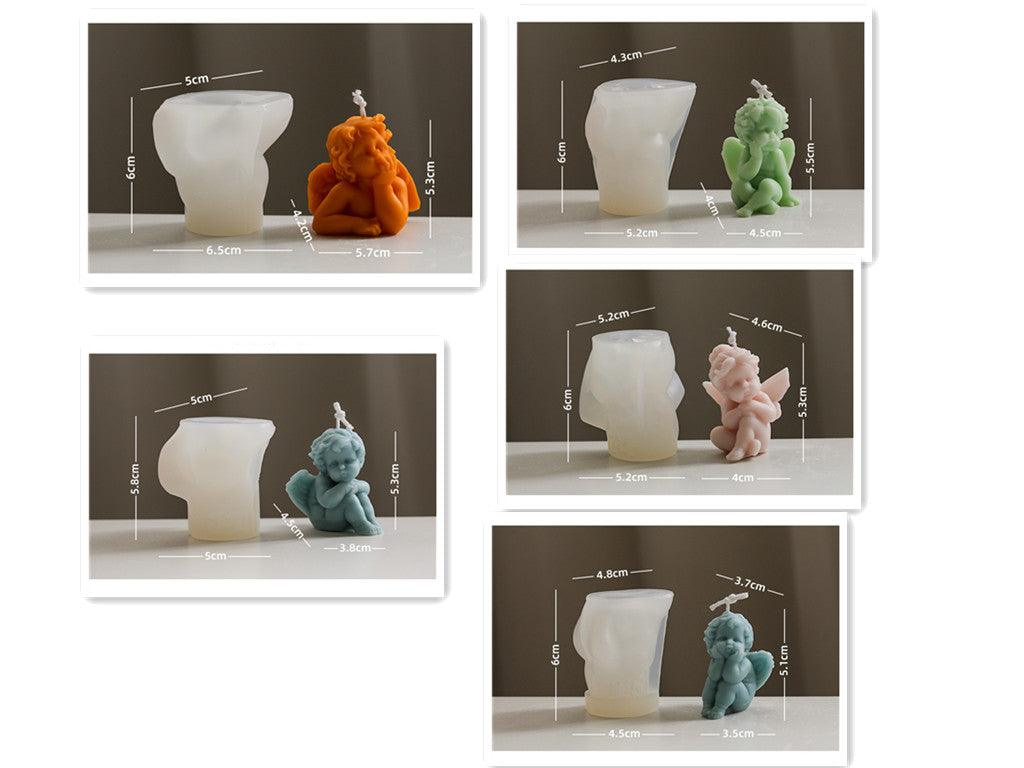 Little Angel Scented Candle Silicone Mold DIY Material Candles molds