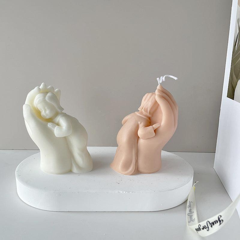 Mother's Hand Scented Candle Silicone Mold Candles molds