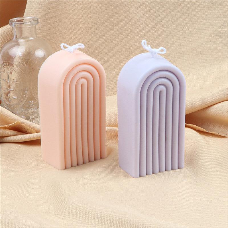 Arch Candle Mold Rainbow U Shaped