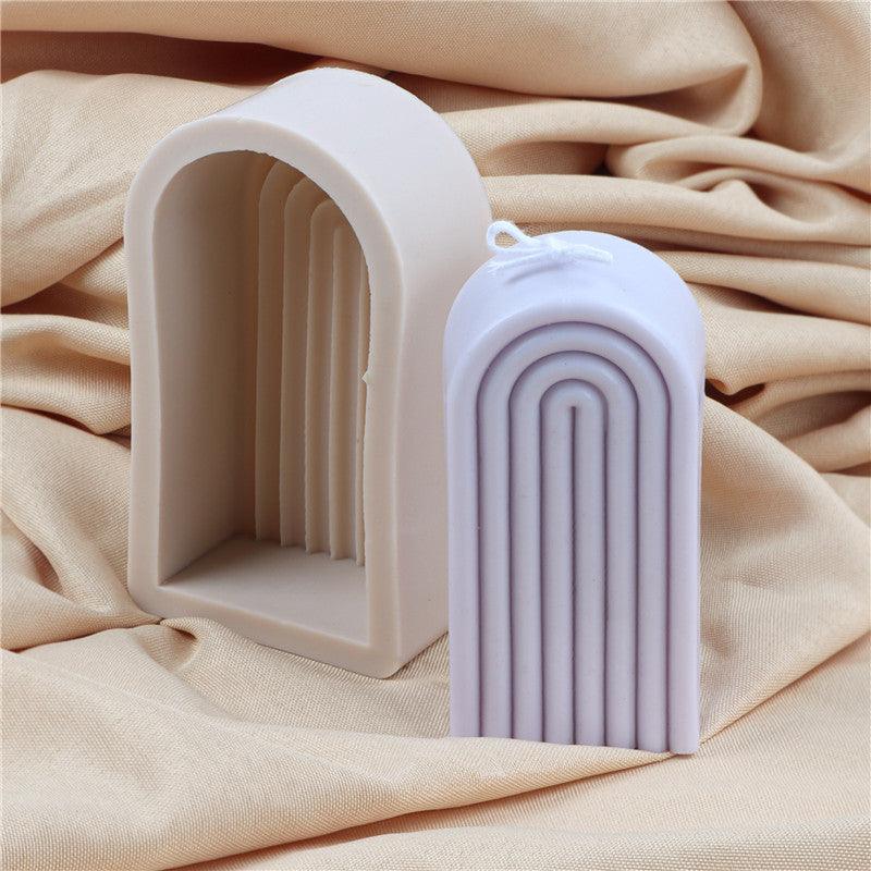 Arch Candle Mold Rainbow U Shaped