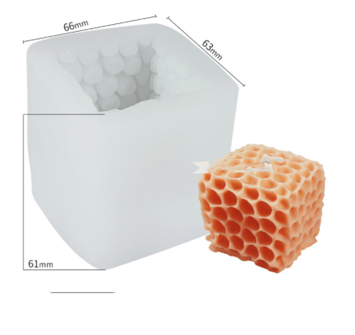 Rubik's love Bubble Honeycomb Sofa Cube Candle Mold Candles molds