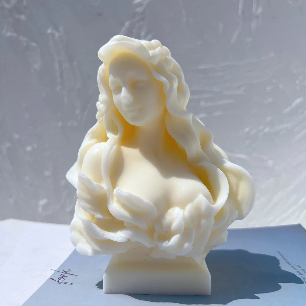 Curls & Flames Candle Silicone Mold
