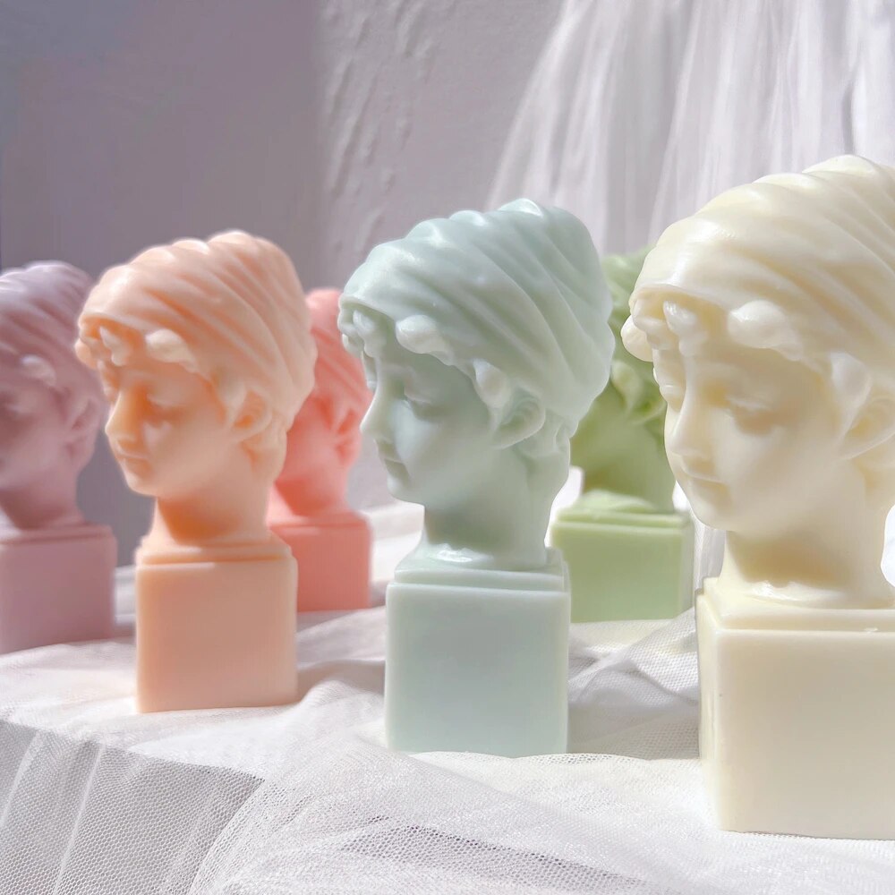 Greek Little Girl Statue Candle Mold