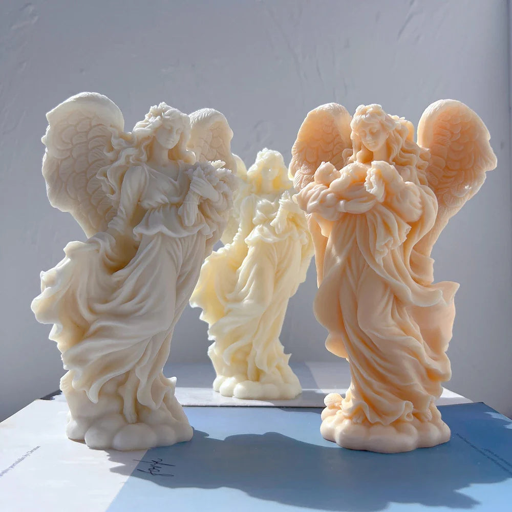 Guardian Angel & Angel of Grace Candle Mold
