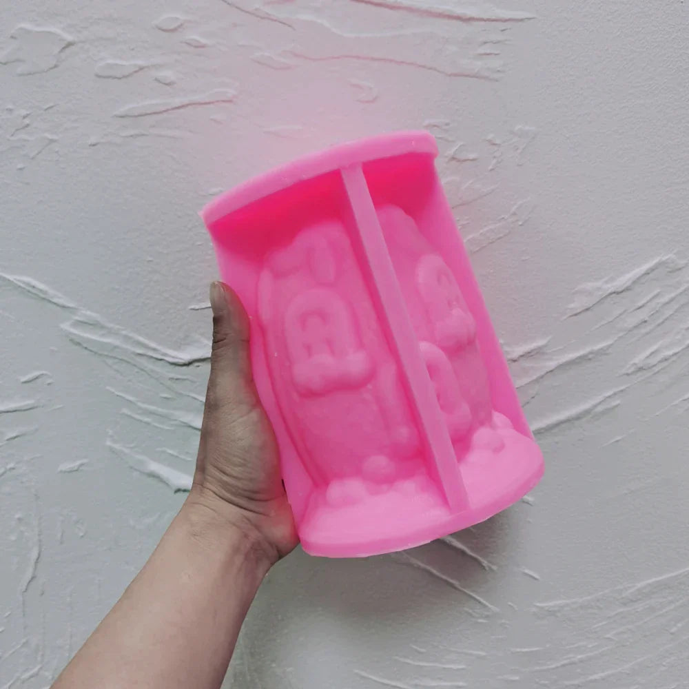 Easter Egg House Candle Silicone Mold