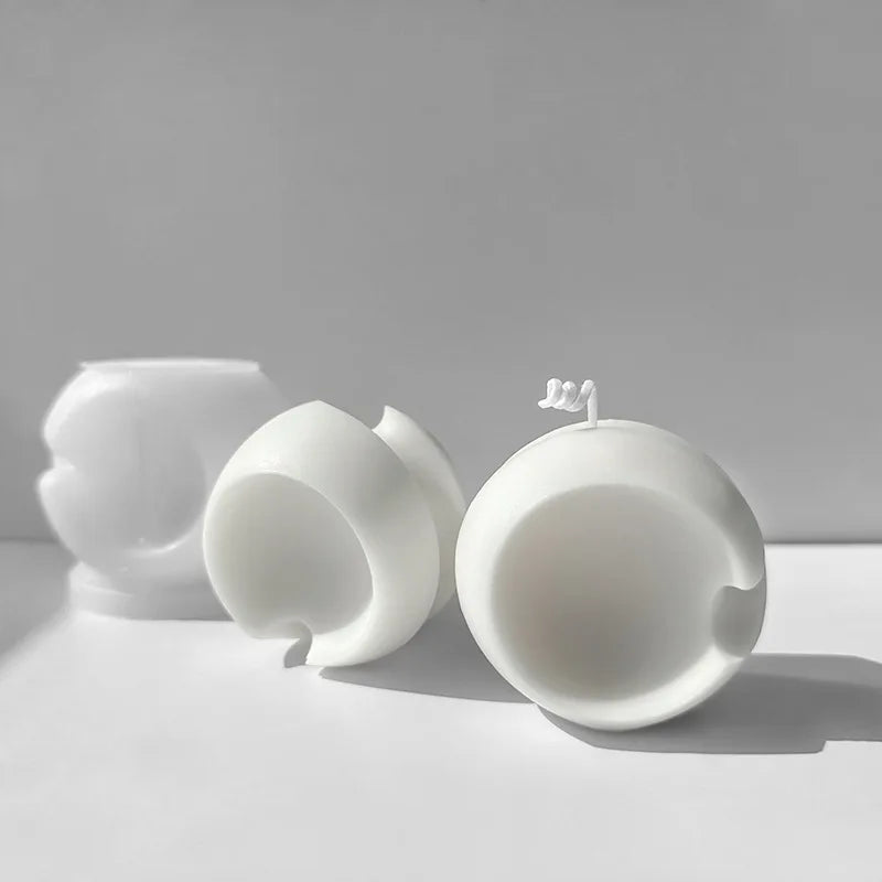 Geometric Rotating Ball Silicone Candle Mold