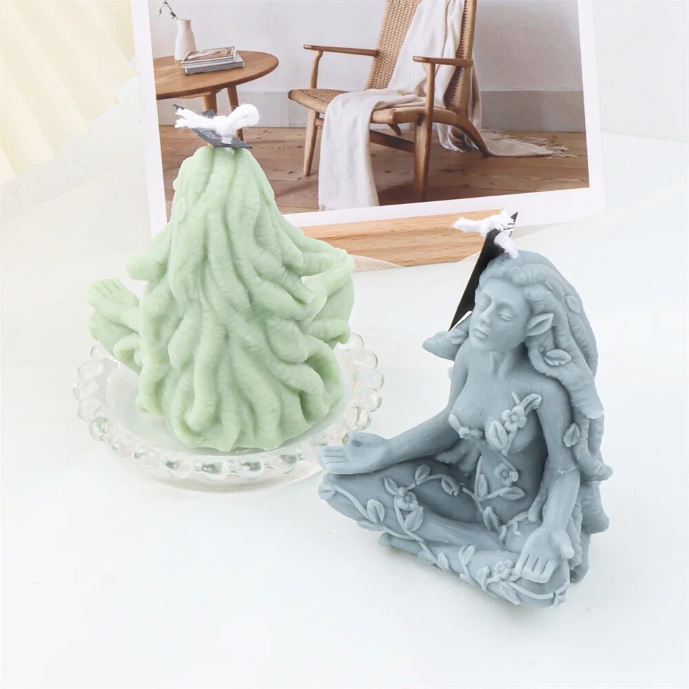 Triple Moon Goddess Cerridwen Candle Mold
