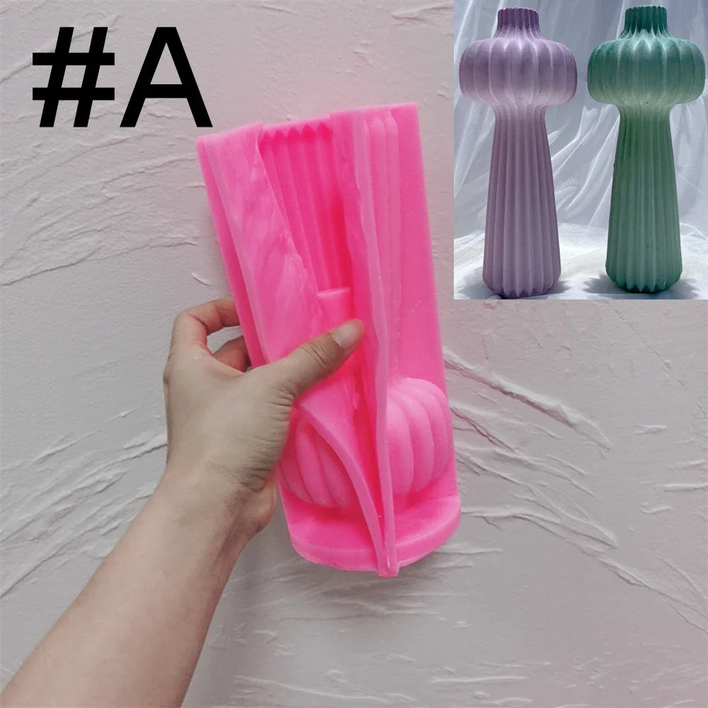 DIY Geometric Vase Silicone Mold for Flower Pots