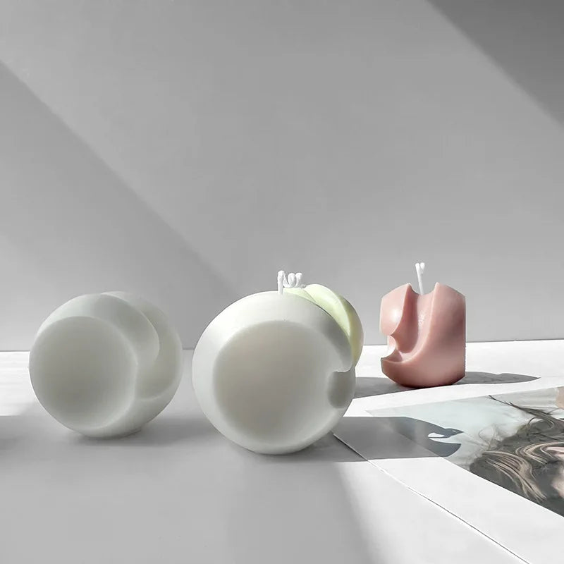 Geometric Rotating Ball Silicone Candle Mold