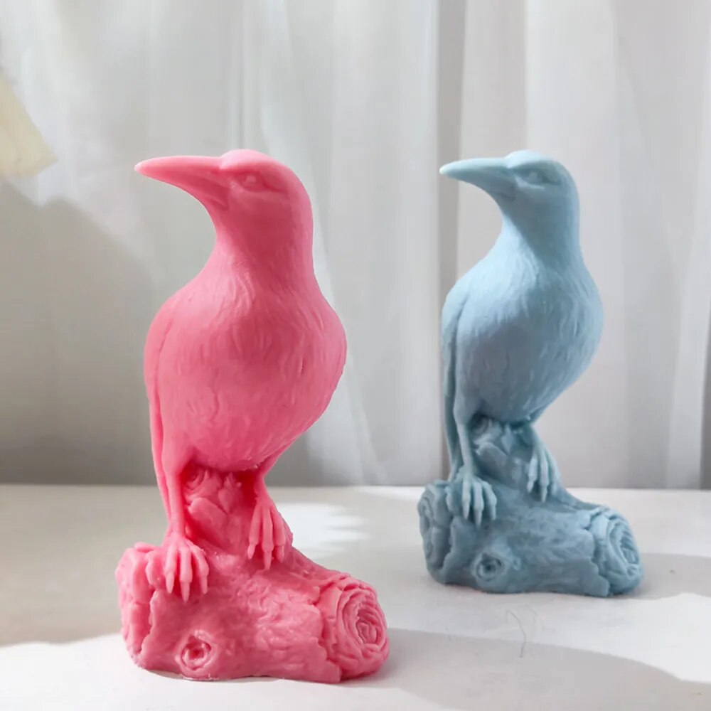 Crow Candle Mold