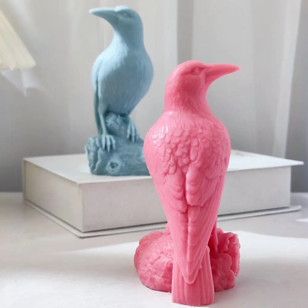 Crow Candle Mold