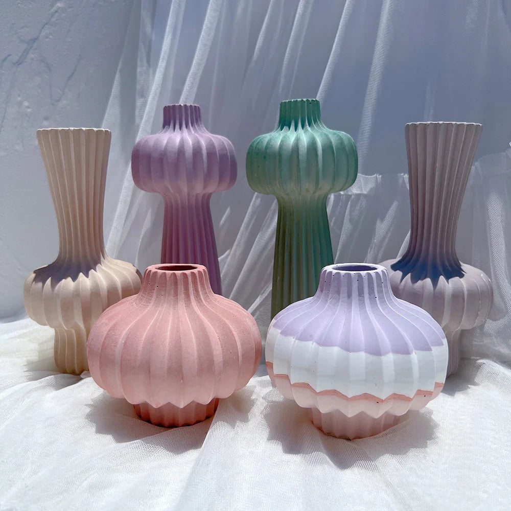 DIY Geometric Vase Silicone Mold for Flower Pots