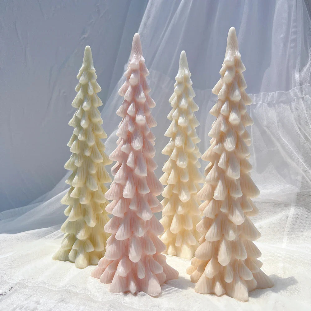 24.5CM Tall Christmas Tree Silicone Candle Mold