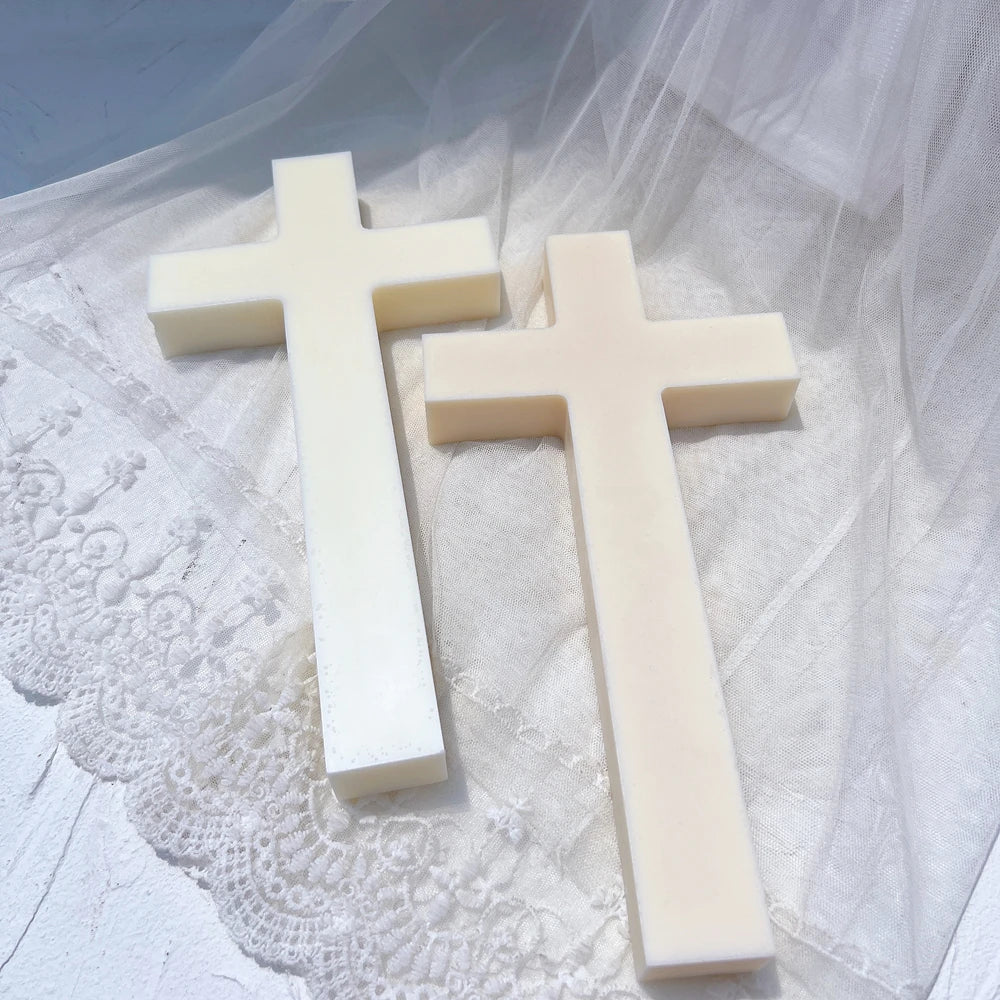 Big Size Cross Candle Silicone Mold
