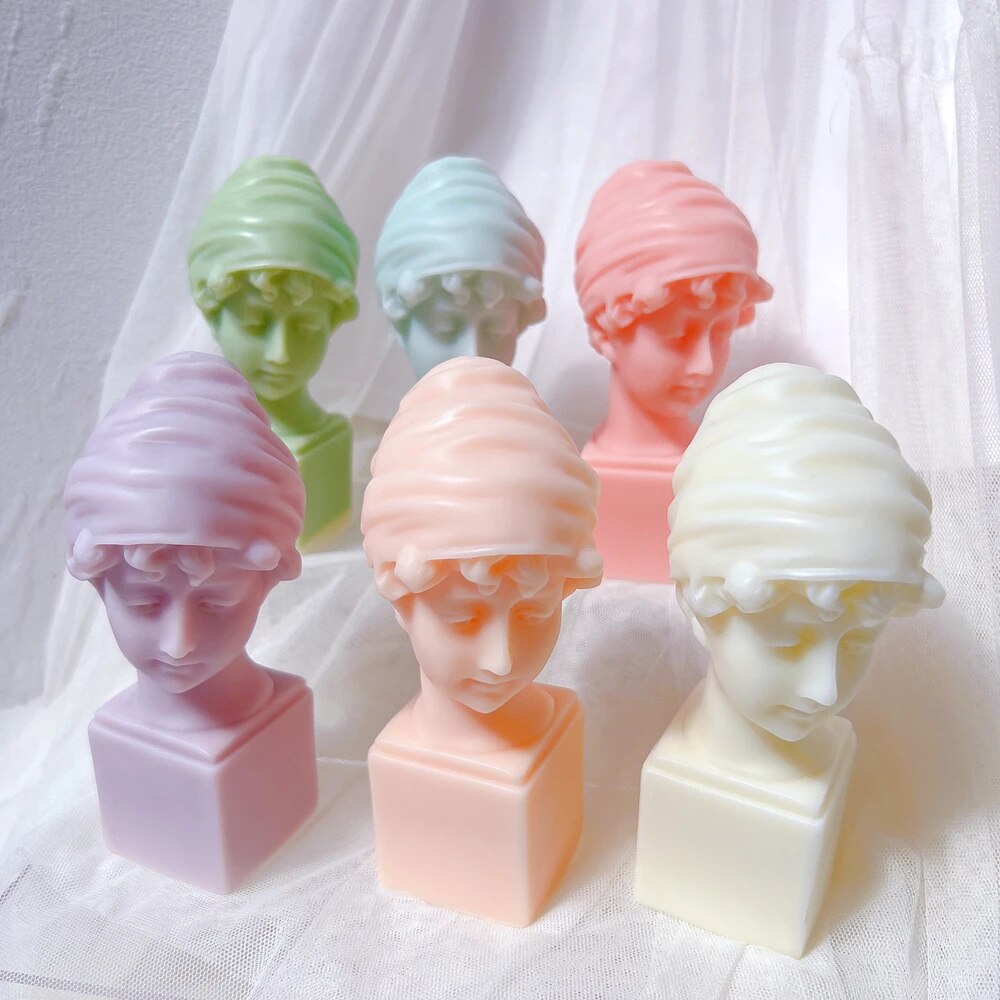 Greek Little Girl Statue Candle Mold