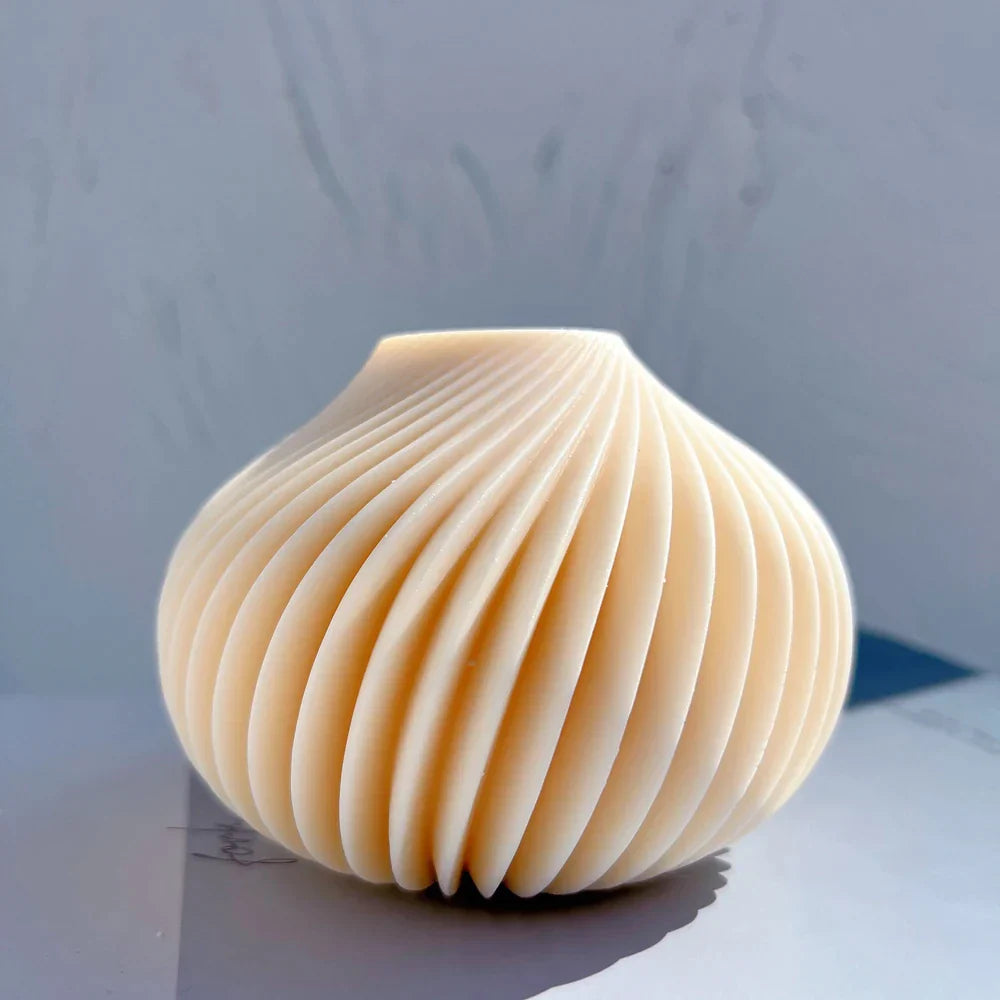 Geometric Spiral Ball Silicone Candle Mold