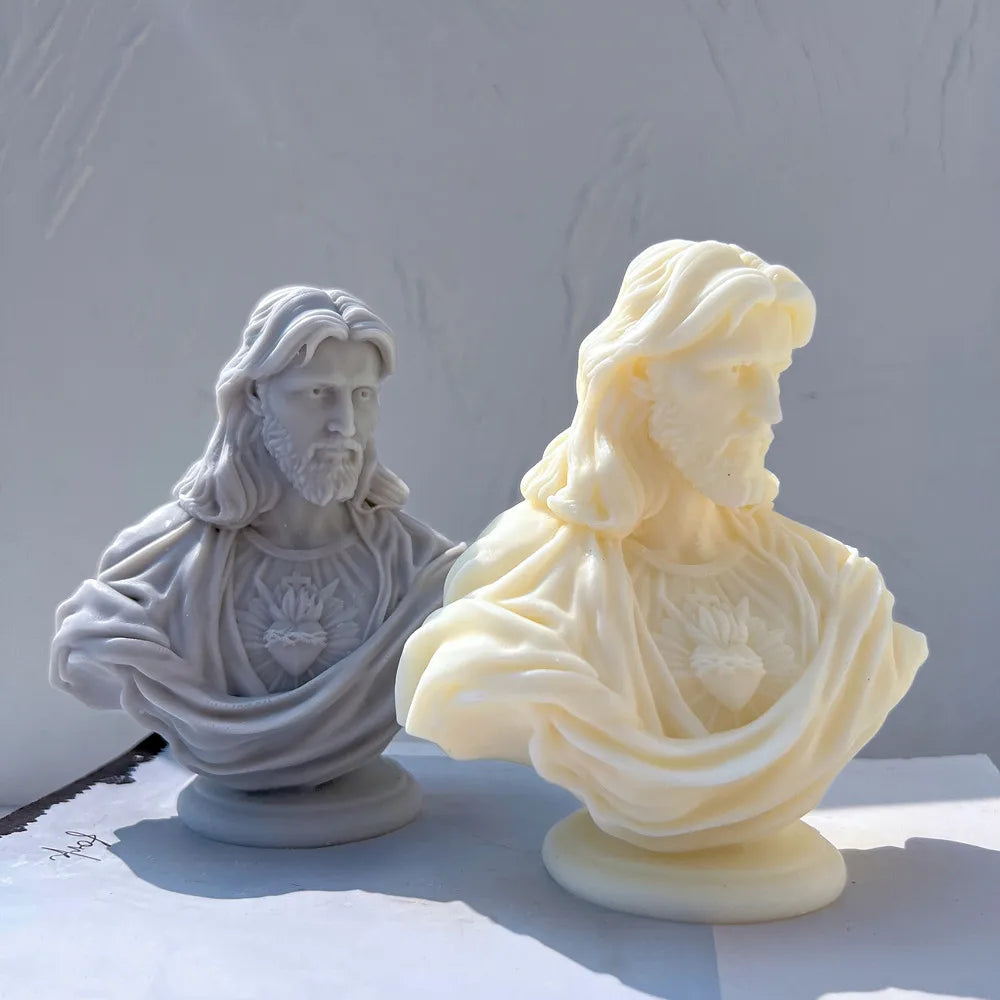 Jesus Sacred Heart Statue Silicone Mold