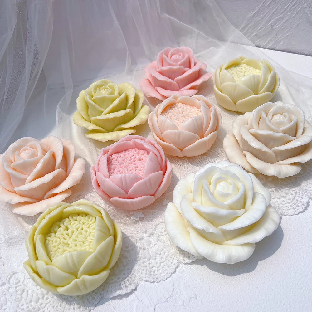 Rose Shaped Candle Mold