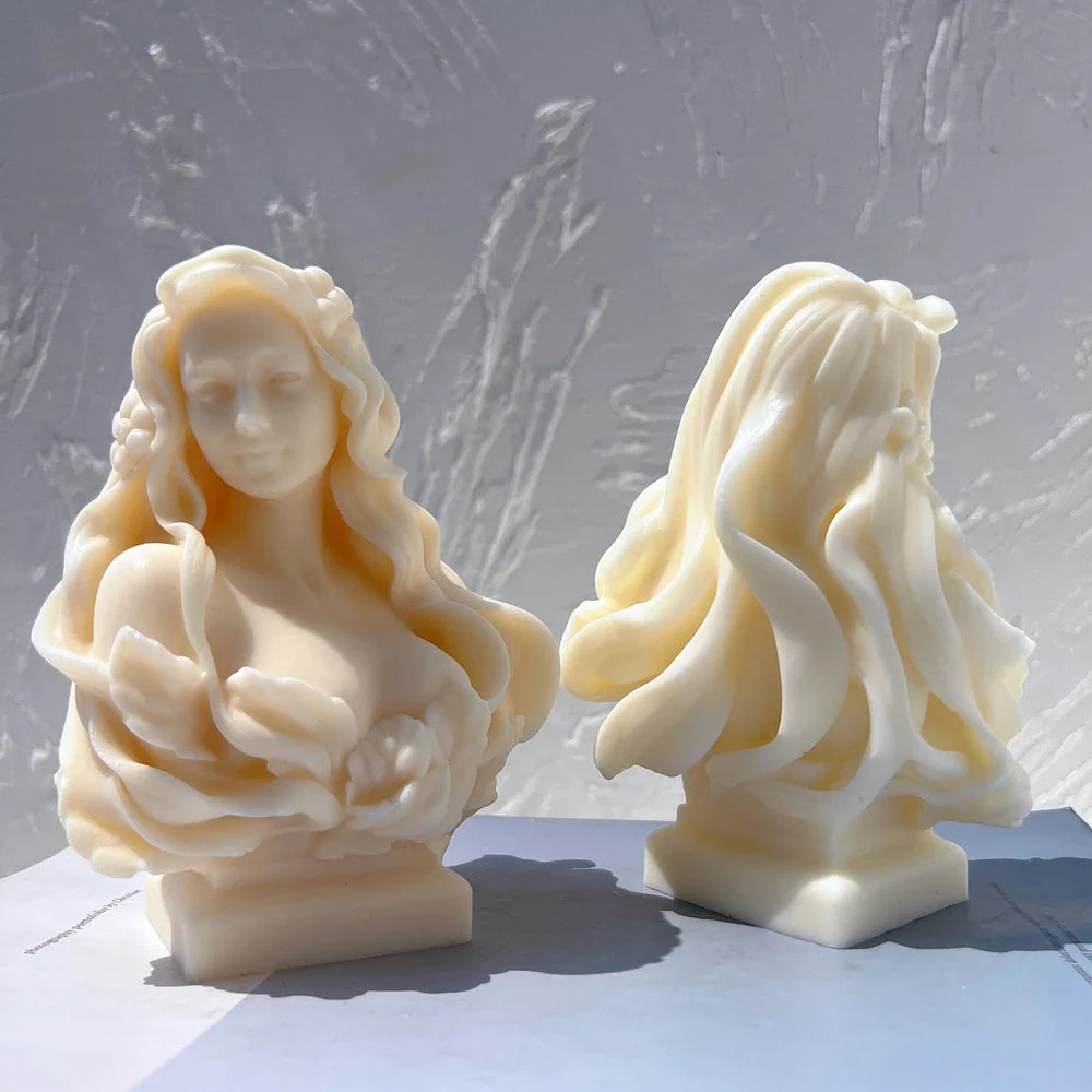 Curls & Flames Candle Silicone Mold